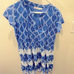 Never been worn beautifully embroidered patterned cover up from roller rabbit